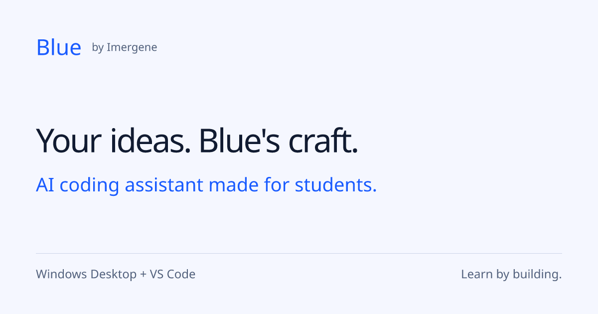 Blue AI Coding Agents | Build, Debug and Test Projects